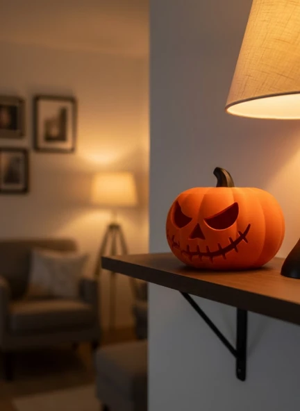 Halloween Balkabağı Dekor 23×15 cm Cadılar Bayramı Biblo Süs Objeleri MİR36813355 ürün görseli 1