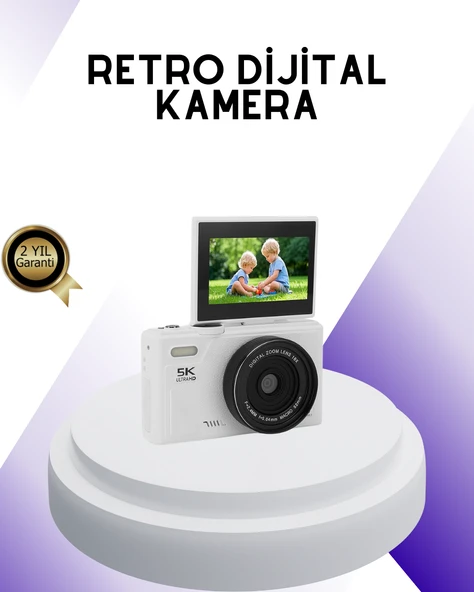 5K UHD Dijital Kamera WiFi Bağlantılı Otofokus 18x Zoom Taşınabilir MİR61362337 ürün görseli 1
