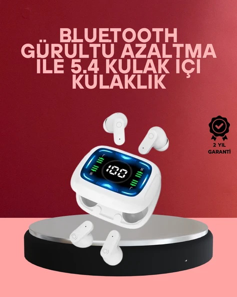 LED Ekranlı Şarj Kutulu Kablosuz Kulaklık Net Arama Özellikli MİR85092860 ürün görseli 1