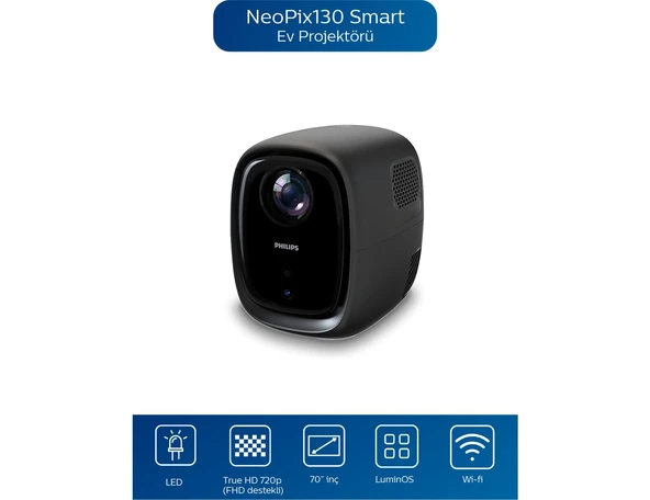 Philips NeoPix 130 NPX130W Wi-Fi Projeksiyon Cihazı ürün görseli 1
