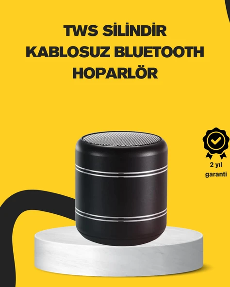 Mini Alüminyum Bluetooth Hoparlör Yüksek Bas Performansı MİR20942942 ürün görseli 1