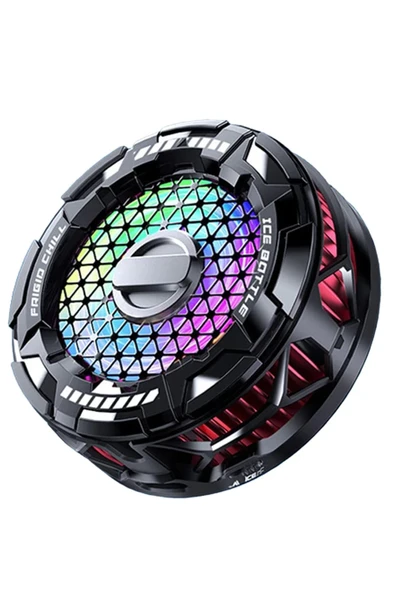 FS02 15W RGB Radyatör Telefon Soğutucu Fan - Siyah-(5796) MİR26560349 ürün görseli 1