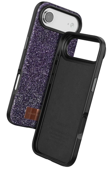 Apple iPhone 17 Air Bright Simli Kapak - Derin Mor-(5796) - Resim 3