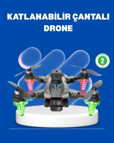 1080P Full HD Katlanabilir Drone Uzun Uçuş Süreli Hafif Tasarım MİR82809488 ürün görseli 1