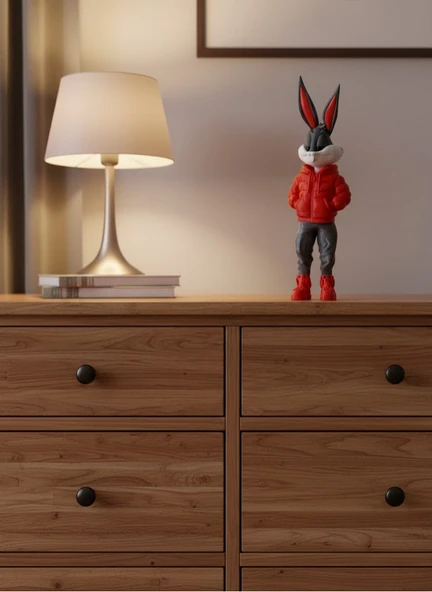 Bugs Bunny Dekoratif Figür 10×34 cm Modern Tasarım MİR18058724 ürün görseli 1