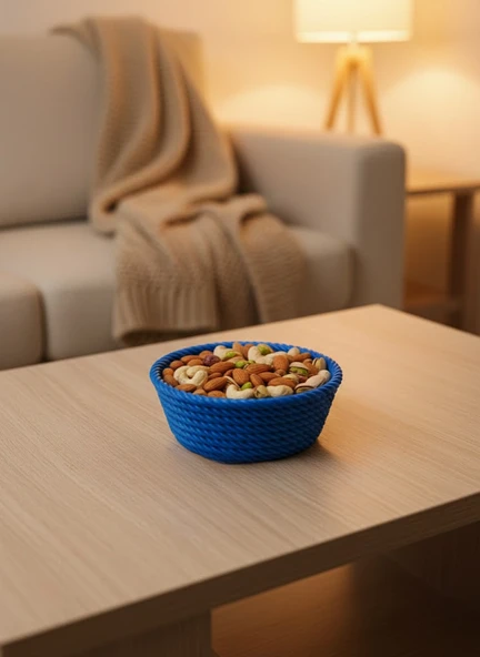 Yuvarlak Çerezlik Lacivert Şık Tasarım ve Kompakt Boyut MİR32294703 ürün görseli 1