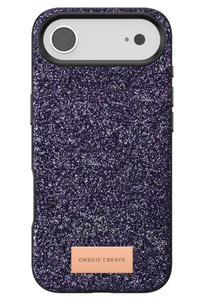 Apple iPhone 17 Air Bright Simli Kapak - Derin Mor-(5796) - Resim 4