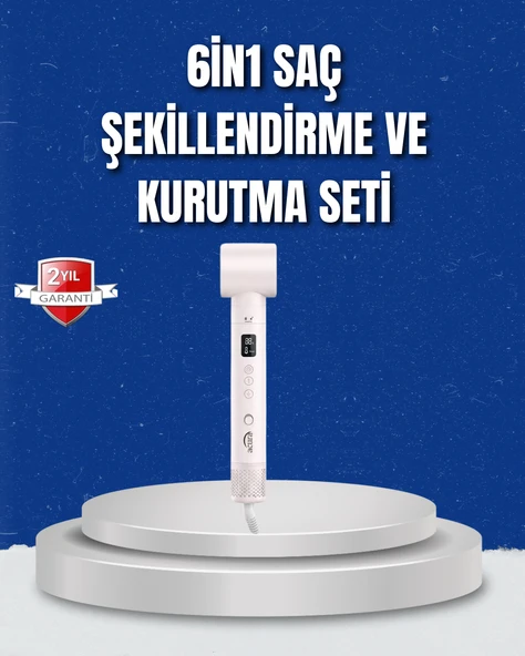 Negatif İyon Teknolojili 6-in-1 Profesyonel Saç Şekillendirici MİR53351034 ürün görseli 1