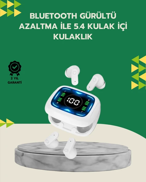 Bluetooth 5.4 Kablosuz Kulaklık Gürültü Engellemeli Uzun Pil Ömürlü MİR70407717 ürün görseli 1