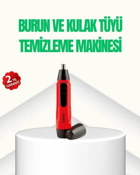 Kulak Burun Tüy Temizleme Makinası Pilli Kırmızı Ergonomik MİR73741298 ürün görseli 1