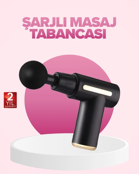 Profesyonel Masaj Tabancası 6 Kademeli Derin Kas Terapisi 4 Başlıklı Şarjlı Sessiz Motor MİR81926087 ürün görseli 1