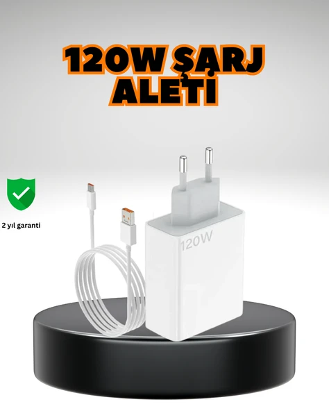120 Watt Ultra Hızlı Şarj Seti Realme 7 8 9 Pro Uyumlu MİR73115187 ürün görseli 1