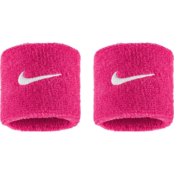 Nike Swoosh Classic Wristbands 2 Pack Os Unisex Pembe Bileklik N.101.2405.639.OS ürün görseli 1