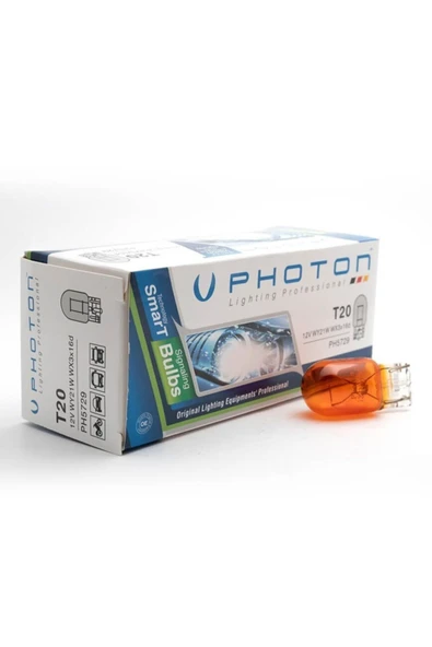 T20 21w 12v Tek Devre Amber Ampul 10 Adet Ph5729 ürün görseli 1