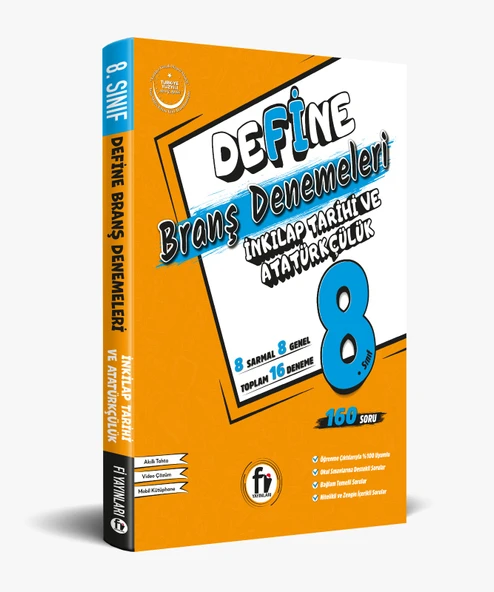 Fi Yayınları 8. Sınıf LGS Define İnkılap Tarihi ve Atatürkçülük Branş Denemeleri ürün görseli 1