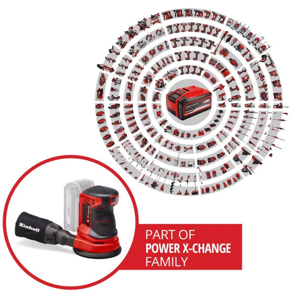 Einhell Te-Rs 18 Lİ-Solo Eksantrik Zımpara 4462010 - Resim 3