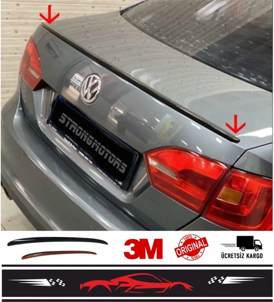 Spoiler Vw Jetta Bagaj Üzeri Çıta Spoiler Pianoblack 120 ürün görseli 1
