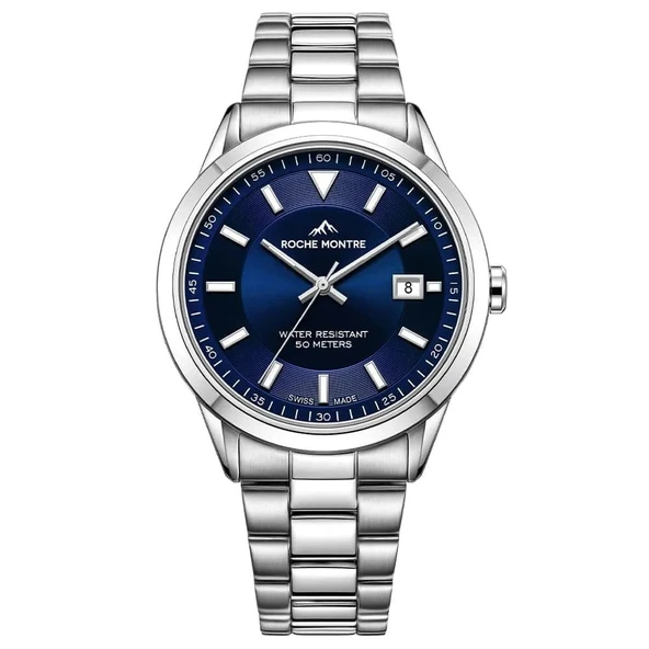 ROCHE MONTRE RMG6007-03 SWISS MADE SAFİR CAM ÇELİK ERKEK KOL SAATİ ürün görseli 1