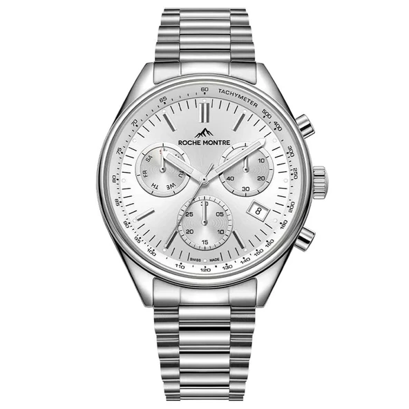 ROCHE MONTRE RMG6011-03 SWISS MADE SAFİR CAM ÇELİK ERKEK KOL SAATİ ürün görseli 1