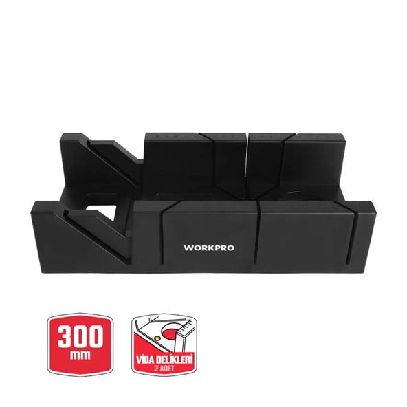 WORKPRO WP215029 300mm 45/90/135° Profesyonel Şevli/Gönye Kutusu (Testere Dahil Değildir) ürün görseli 1