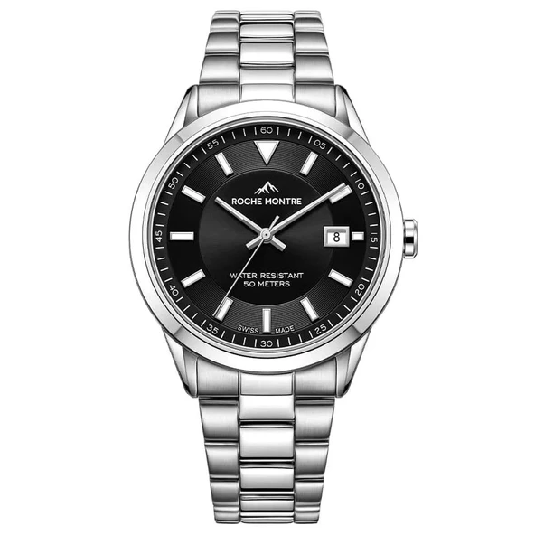 ROCHE MONTRE RMG6007-04 SWISS MADE SAFİR CAM ÇELİK ERKEK KOL SAATİ ürün görseli 1