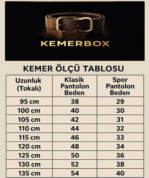 %100 Hakiki Deri Erkek Kemer Taba 4cm - Resim 5
