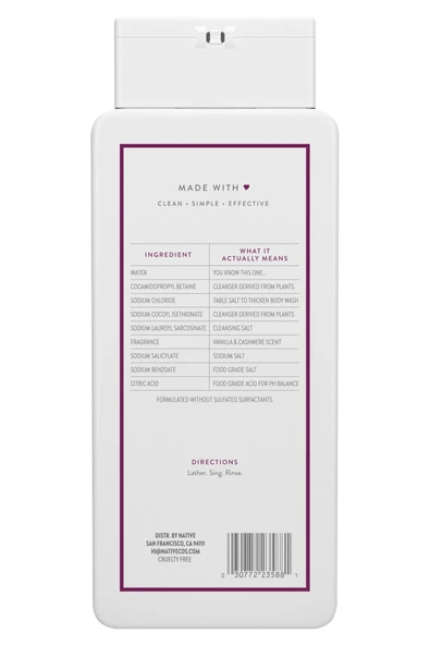 Native Vanilla & Cashmere Duş Jeli 532ML - Resim 2