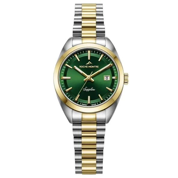 ROCHE MONTRE RML5011-05 SWISS MADE SAFİR CAM YEŞİL KADRAN KADIN KOL SAATİ ürün görseli 1