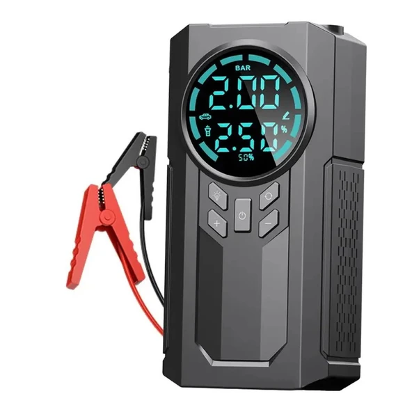 4 İn 1 Çok İşlevli 150 Psı 7.4 V 8000 Mah Powerbank Özellikli Hava Oto Kompresörü ürün görseli 1