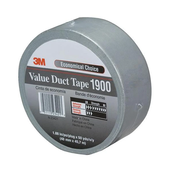 3m 1900 Duck Tape Tamir Kanal Bandı 50mm X 50mt Gri Bant ürün görseli 1