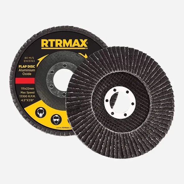Rtrmax Alüminyum Oksit Flap Disk 115Mm 40 ürün görseli 1