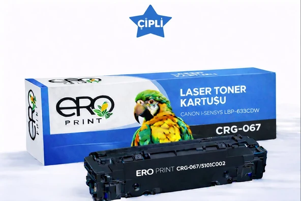 Canon LBP-633Cdw Muadil Toner - 1350 Sayfalık - Çipli Mavi Toner ürün görseli 1