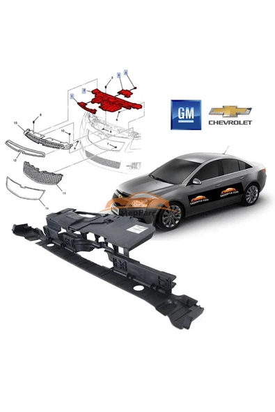 Chevrolet Cruze Panel Üst Bakaliti Orijinal Gm ürün görseli 1