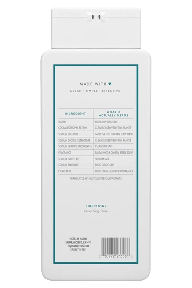 Native Sandalwood & Coastal Breeze Duş Jeli 532ML - Resim 2