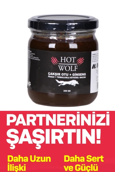 Hot Wolf Panax Çakşır Otlu Ginseng Macun Plus Bitkisel Karışım Kuvvet Macun Kavanoz (240 Gr) ürün görseli 1
