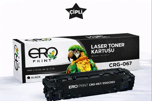 CANON CRG-067BK Muadil Toner - 1350 Sayfalık - Çipli Siyah Toner ürün görseli 1