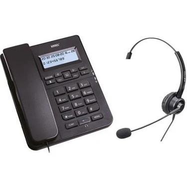Karel TM145 Karel Rj9 Kulaklıklı Masaüstü Telefon Siyah ürün görseli 1