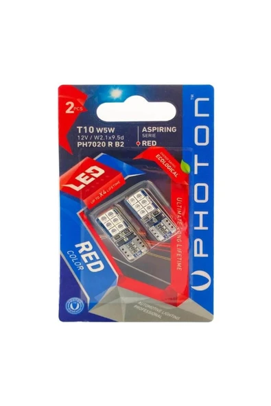 T10 Kırmızı Blister Ph7020 R B2 (2Lİ BLİSTER) Ph7020 R B2 ürün görseli 1