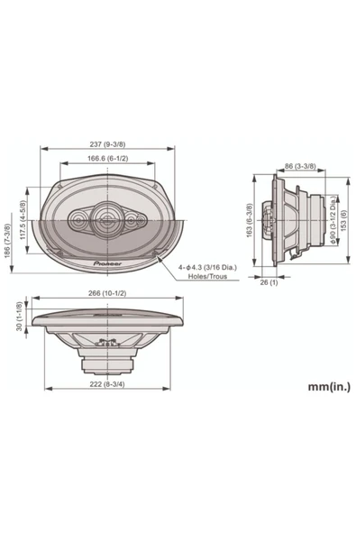 Pionner TS-A6991F - Resim 6
