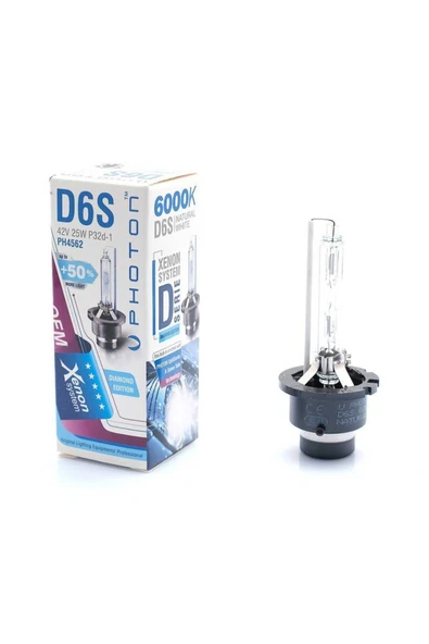D6s 6000k %50 Fazla Işık D Serisi Xenon Ampul ürün görseli 1