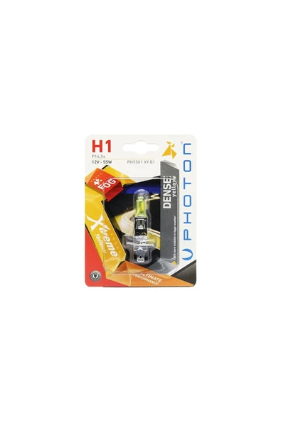 H1 12v 55w Xtreme Yellow Tekli Blister Ampul ürün görseli 1