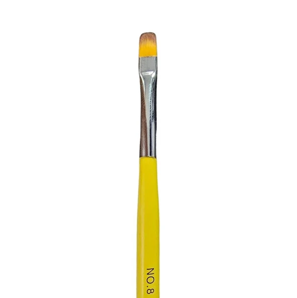 Sentetik Protez Tırnak Jel Fırçası No:8 8mm ürün görseli 1