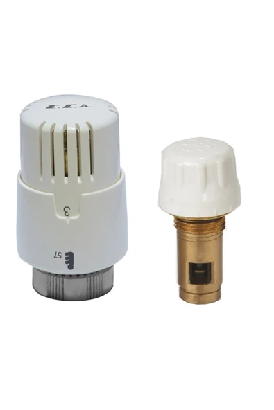 KALİTE ECA Kompakt Termostatik Radyatör Petek Vanası Kısa Tip (41.3MM) 602120813 Takım ürün görseli 1