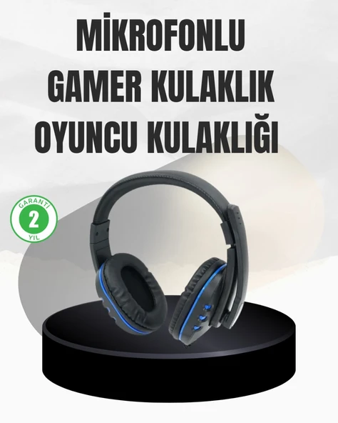 Stereo Oyun Kulaklığı – Güçlü Bas, Mikrofonlu ve Konforlu Tasarım ürün görseli 1