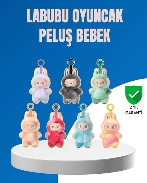 Dekoratif Labubu Karakter Figürü – Kaliteli Peluş Malzeme ürün görseli 1