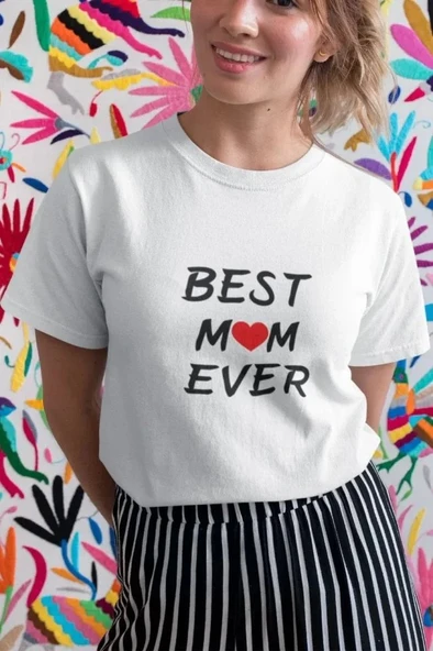 Unisex Bisiklet Yaka Baskılı Oversize T-Shirt - Beyaz ürün görseli 1