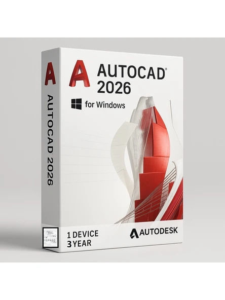 Windowsデスクトップ MC5 Autocad2026 Office2024 PTTAVM: Autocad 2026 (Windows) - 1 Pc 3 Yıl Autodesk Key (Full Sürüm)