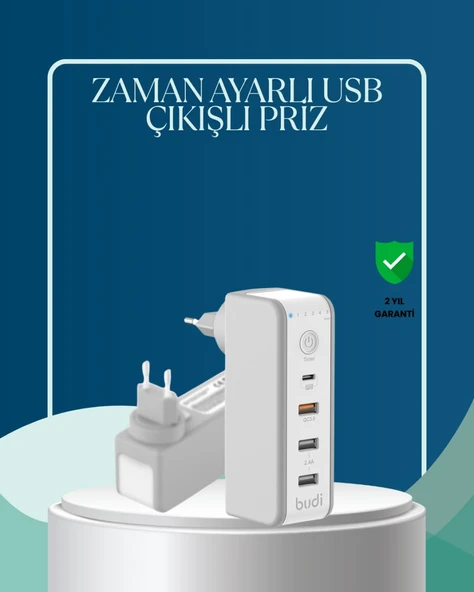 30W Type C Şarj Cihazı Zamanlayıcılı Çok Portlu Tasarım ürün görseli 1