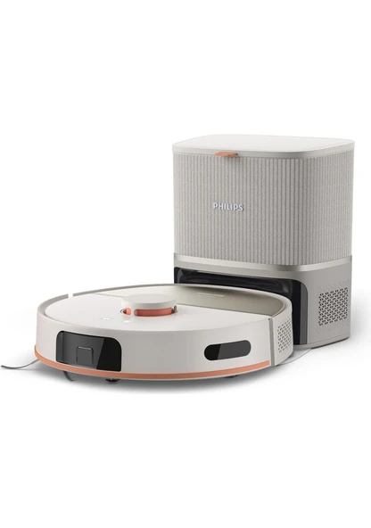 Philips 5000 Serisi Islak Kuru Robot Süpürge, Yüksek Emiş Gücü, Uzun Çalışma Süresi, HomeRun, Otomatik Boşaltma İstasyonu, Beyaz, XU5100/20 ürün görseli 1