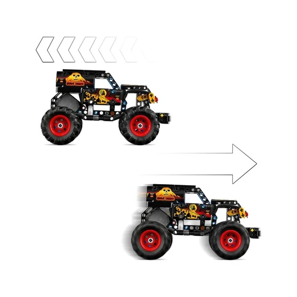 LEGO 42219 Technic Monster Jam™ Grave Digger™ Ateş ve Buz - Resim 3